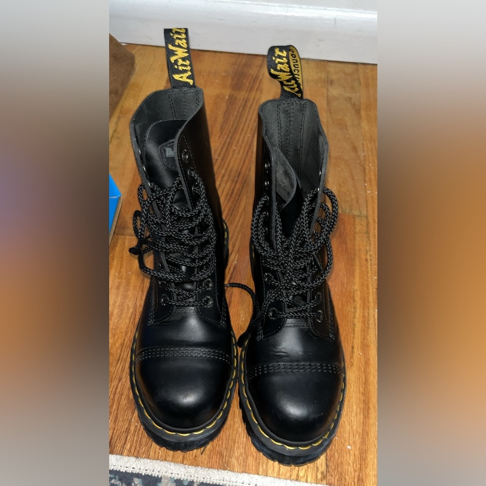 Steel Toe Dr. Martens Black Combat Boots